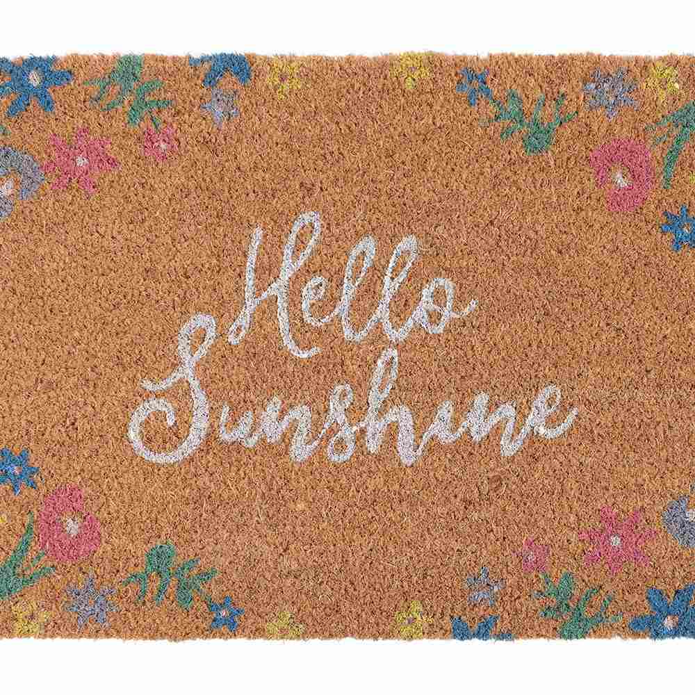 Something Different - Natural Floral Hello Sunshine Fußmatte - Mehrfarben
